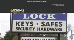 Desktop Screenshot of hanoverlockandsafe.com