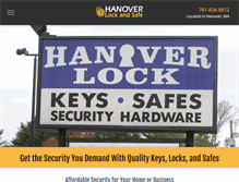 Tablet Screenshot of hanoverlockandsafe.com